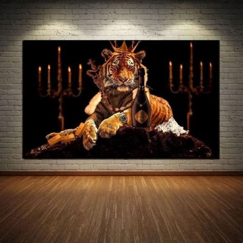 Tableau Tigre Roi Atelier Imp Rial