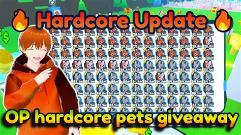 Live M M Hardcore Pet Giveaways Pet Simulator X Youtube