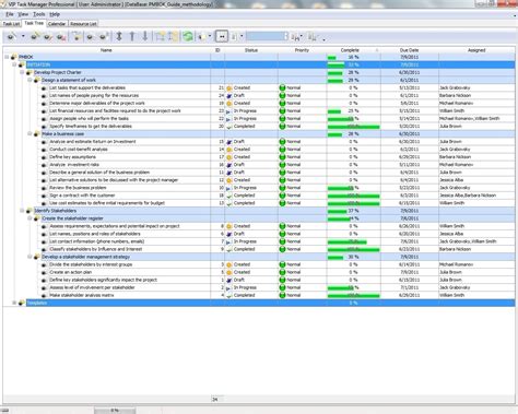 Project Management Templates Pmbok Example Of Spreadshee Project