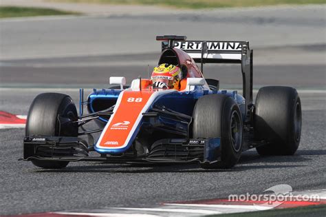 Rio Haryanto, Manor Racing MRT05 at Barcelona February testing