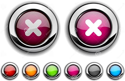 Cross Button Stock Vector Illustration Of Button Original 13521614