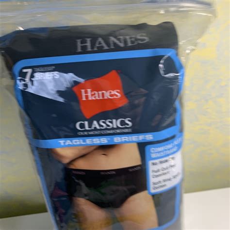 Hanes Mens Tag Less Briefs Black And Grey Comfortsoft Briefs 7 Pack