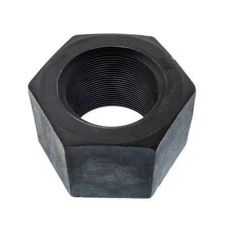 Ampg Heavy Hex Nut 3 1 2 8 Steel Grade 2H Plain 3 7 16 In Ht