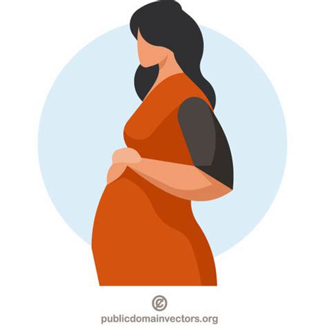 Pregnant woman clip art | Public domain vectors