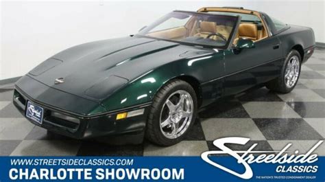 Rare Chevy Vette Low Mileage Polo Green Sports Car Targa Chrome For