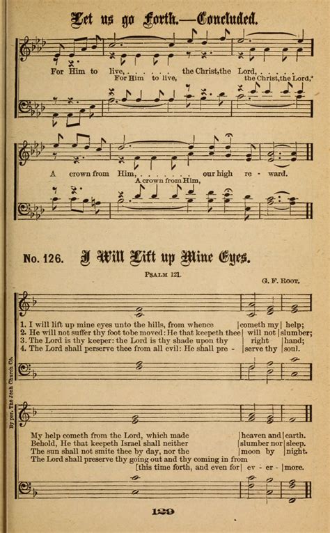 Gospel Hymns No 6 126 I Will Lift Up Mine Eyes Unto The Hills