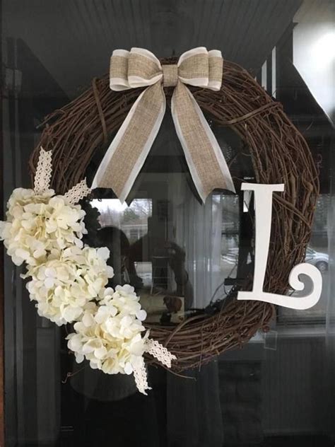 Shabby Chic Door Wreath Front Door Wreath By Rachelsrefurbiture