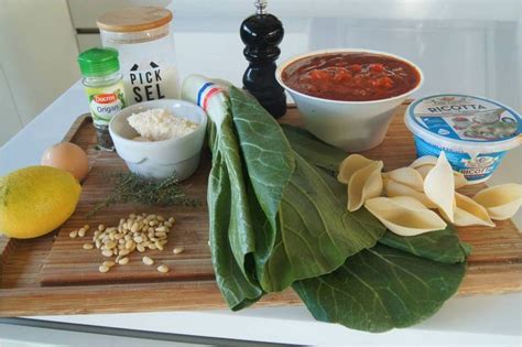 Conchiglionis Farcis Aux Feuilles De Blettes Et Pignons La Cuisine C