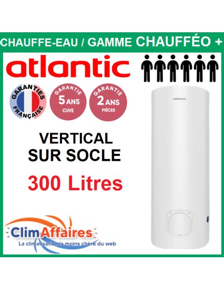 Chauffe Eau Lectrique Atlantic Chauff O Plus Vertical Socle L