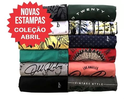 Kit Camisetas Camisas Masculinas Atacado Envio Imediato Escorrega