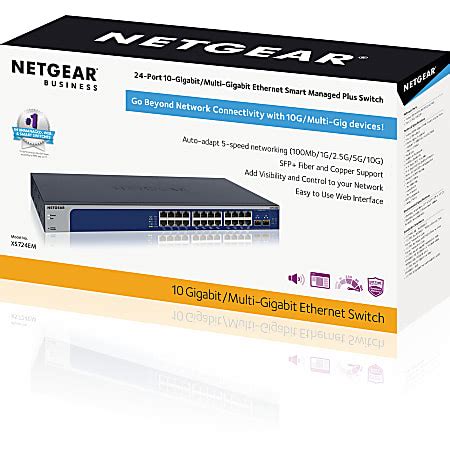 Netgear 24 Port 10 GigabitMulti Gigabit Ethernet Smart Managed Plus