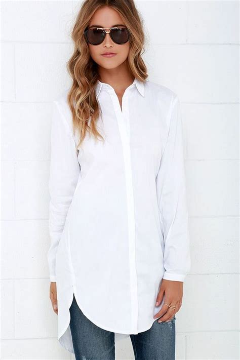 20 White Tunic Shirts For Women 1 Long White Shirt White Shirt