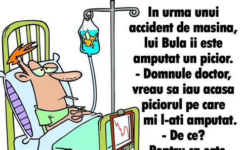 BANC În urma unui accident de mașină lui Bulă îi e amputat un picior