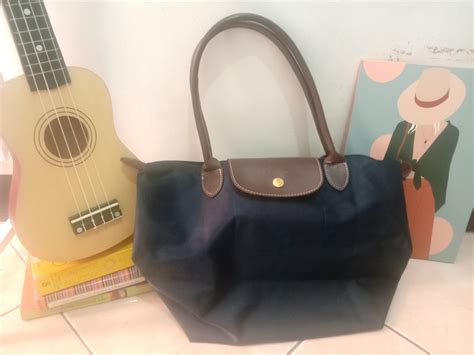Navy blue Longchamp Medium Bag, Women's Fashion, Bags & Wallets ...