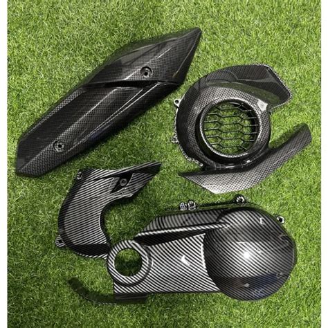 Hydro Dip Carbon Parts Set Mio I Mio Soul I Heatguard Fancover