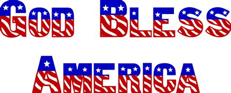 Download God Bless America Png Alpha Channel