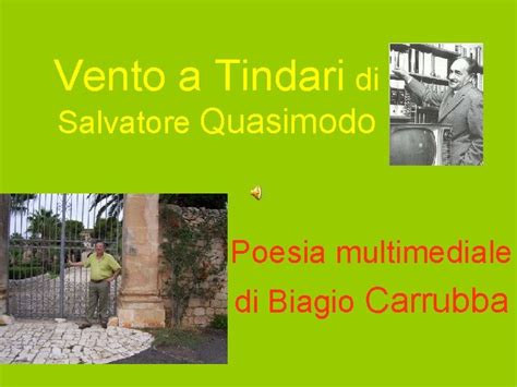 Vento A Tindari Di Salvatore Quasimodo Poesia Multimediale