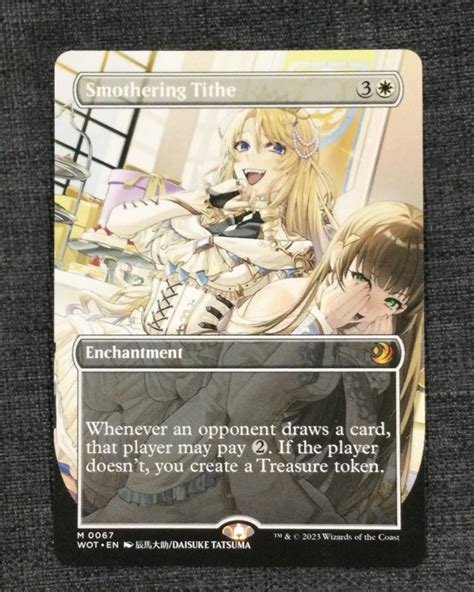 Smothering Tithe Anime Borderless MTG Proxy Wilds Of Eldraine