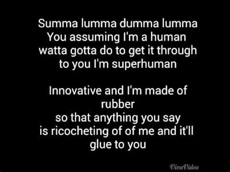 Eminem Rap God Supersonic Speed Rap Lyrics Youtube