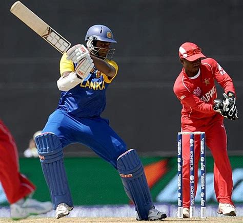 Thissara Perera Cuts Off The Back Foot Espncricinfo