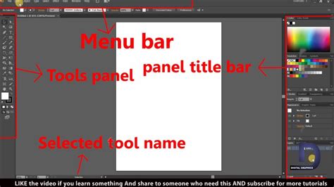 Adobe Illustrator Tutorial Adobe Illustrator User Interface Full