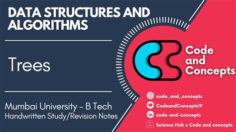 Trees Handwritten Study Revision Notes Btech MumbaiUniversity