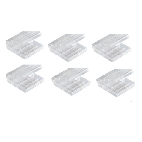 Hard Plastic Clear Case Holder For Aa Aaa Battery Storage Box