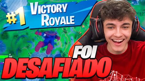 SUETAM FOI DESAFIADO A GANHAR 3 PARTIDAS SEGUIDAS NO FORTNITE VALENDO