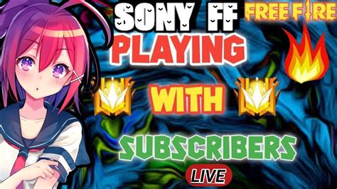 Free Fire Live Telugu Sony Ff Gaming Is Live Telugu Gaming Girl Vs