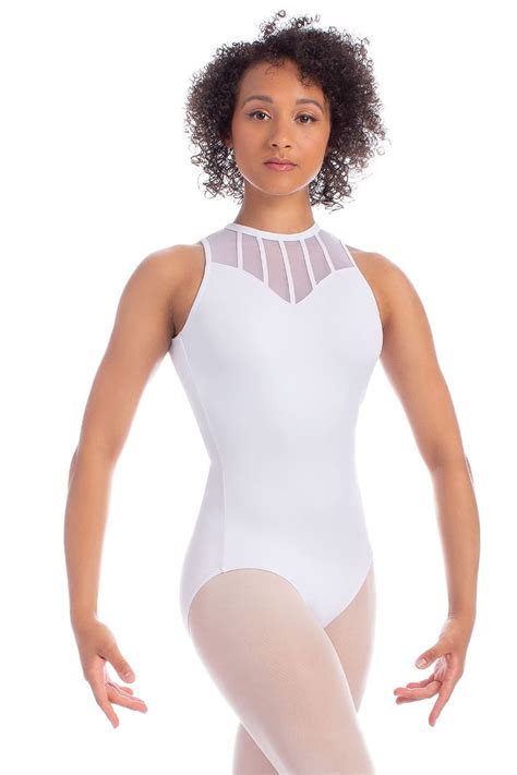 So Danca Kvit Leotard Ballettshopno