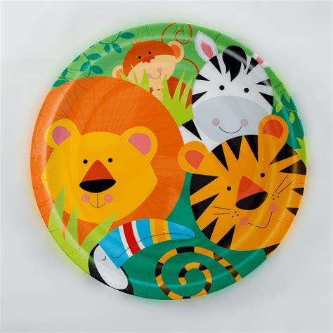 Jungle Animals Plate Five Star Melamine