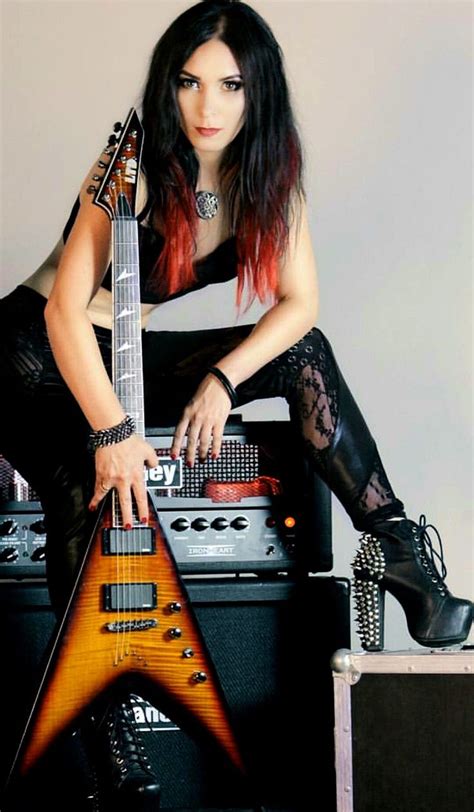 Pin By Diablo 6 On Lookalikes Heavy Metal Girl Guitar Girl Rock And