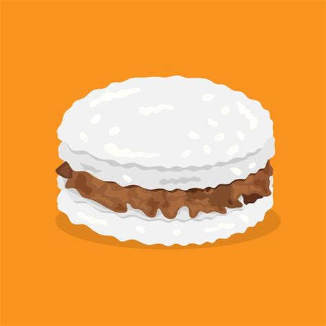 Premium Vector | Nasi burger cokot indonesia