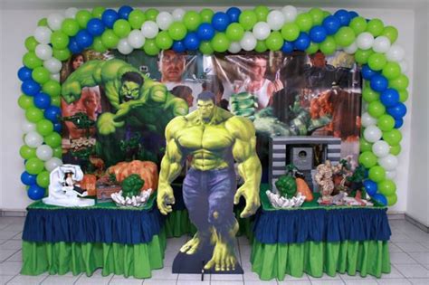 Decorações de Festa Infantil do Incrível Hulk