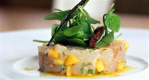 Tartare De Daurade L Huile Vanille Et Mangue