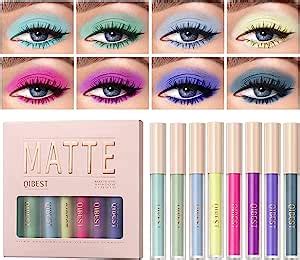 8 Colours Matte Liquid Eyeshadow Set Nude Neon Eyeshadow Velvet Highly