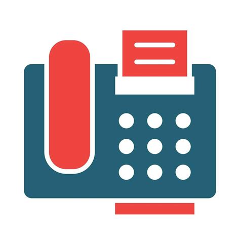 Fax Machine Glyph Two Color Icon Design Vector Art At Vecteezy