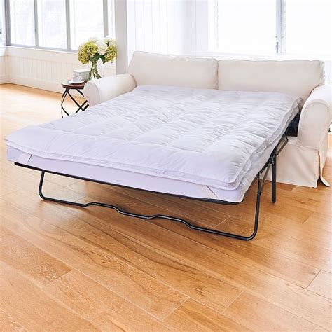 Sleeper Sofa Pillow Top Mattress Topper Pad Premium Fiberfill CHOOSE SIZE - Mattress Pads ...