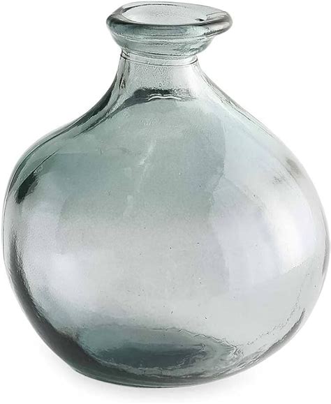 Vivaterra Objet Bubble Recycled Glass Balloon Vase 734 Clear Home And Kitchen