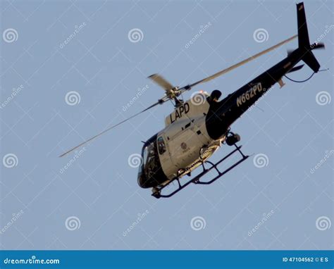 LAPD Helicopter in Flight editorial photography. Image of america ...