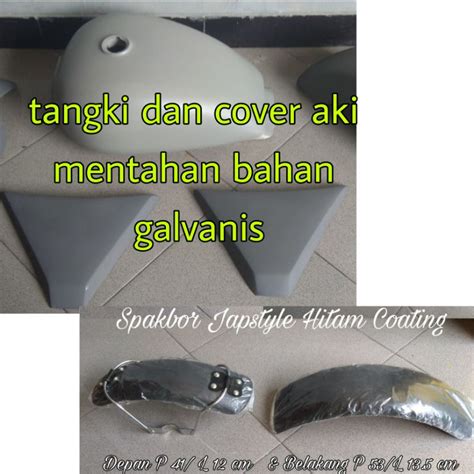 Jual Paket Tangki Plus Cover Aki Plus Spakbor Bahan Mentahan Motor