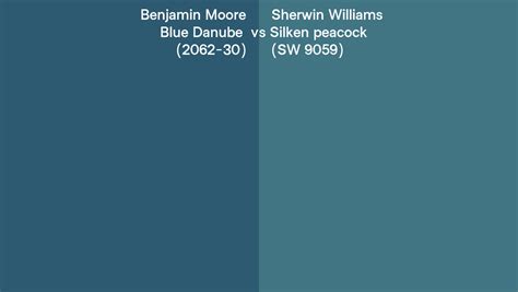 Benjamin Moore Blue Danube Vs Sherwin Williams Silken Peacock