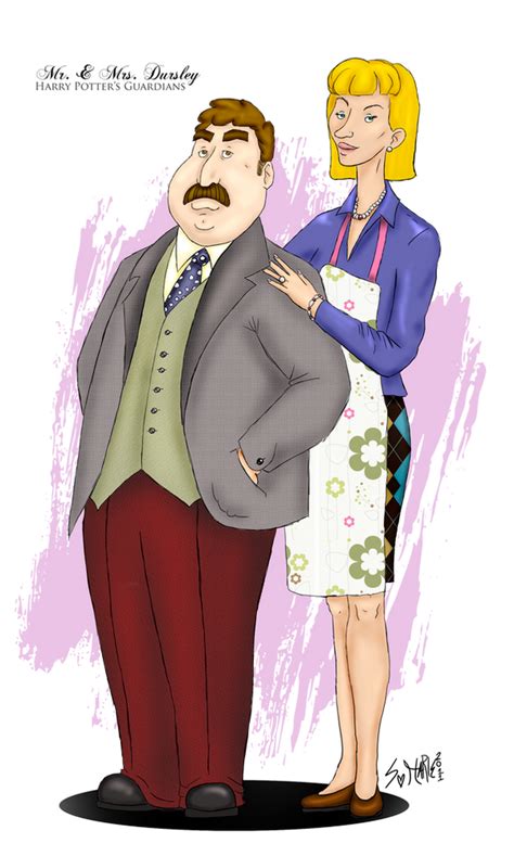 Mr and Mrs Dursley-HP by ArmisticeArt on DeviantArt