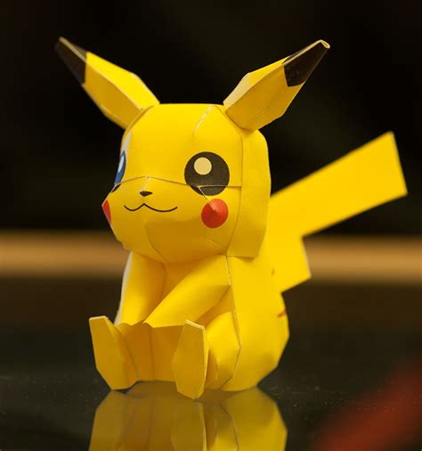 Pikachu Papercraft Model Diy Pokemon Craft