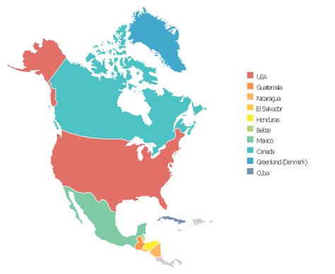 North America map - Template | North America map - Template | Design ...