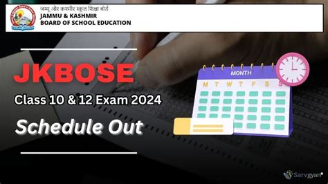 Jammu Kashmir Board Exam 2024 Date Sheet Out Official Schedule