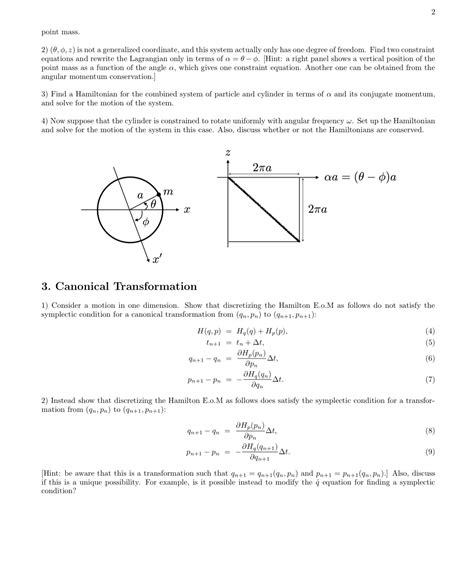 SOLVED 2 point mass 2 θ ϕ z is not a generalized coordinate and