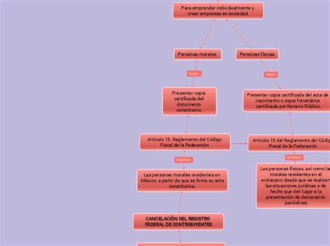 Obligaciones De Fiscales De La Empresa Mind Map