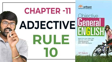 Chapter Adjective Rules Rule Objective General English