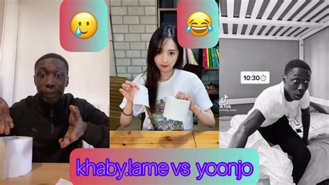 Funny Khabane Lame Vs Yoonjo TikTok Compilation Khaby Lame The Most